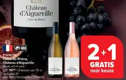 Carrefour Market Frankrijk Côtes du Rhône Château d'Aigueville aanbieding