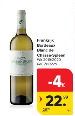 Carrefour Market Frankrijk Bordeaux Blanc de Chasse-Spleen aanbieding