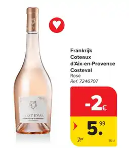Carrefour Market Frankrijk Coteaux d'Aix-en-Provence Costeval aanbieding