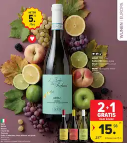 Carrefour Market Italië Sicilië Alcesti L'Isola dei Profumi Grillo, Cattaratto, Nero d'Avola en Syrah aanbieding
