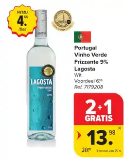 Carrefour Market Portugal Vinho Verde Frizzante 9% Lagosta aanbieding