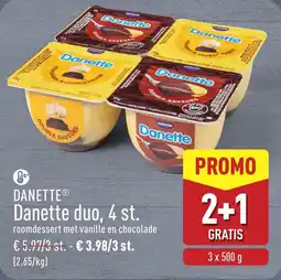 ALDI Danette Duo aanbieding