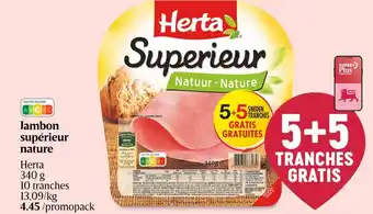 Jambon supérieur nature