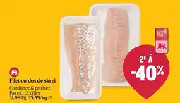 AD Delhaize Filet ou dos de skrei aanbieding