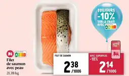 AD Delhaize Filet de saumon avec peau aanbieding