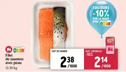 AD Delhaize Filet de saumon avec peau aanbieding