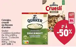 AD Delhaize Céréales, cruesli ou flocons d'avoine aanbieding