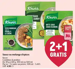 AD Delhaize Sauce ou mélange d'épices aanbieding