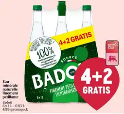 AD Delhaize Eau minérale naturelle finement pétillante aanbieding