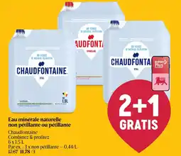 AD Delhaize Eau minérale naturelle non pétillante ou pétillante aanbieding
