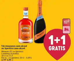 AD Delhaize Vin mousseux sans alcool ou Aperitivo sans alcool aanbieding