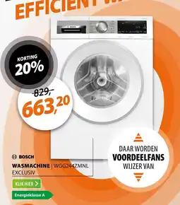 Expert Bosch wasmachine | WGG244ZMNL aanbieding