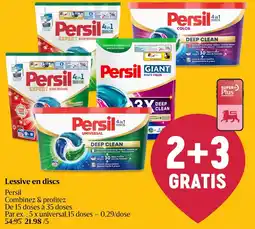 AD Delhaize Lessive en discs aanbieding