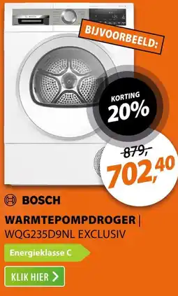 Expert Bosch warmtepompdroger WQG235D9NL aanbieding