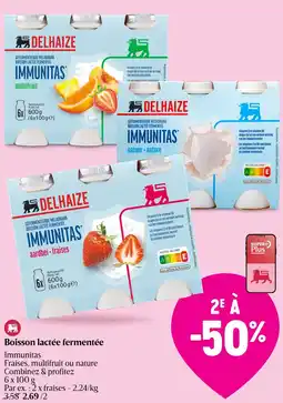 AD Delhaize Boisson lactée fermentée aanbieding