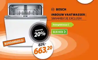 Bosch inbouw vaatwasser SMV4HBX13E