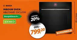 Expert Bosch inbouw oven HBG734AB1 aanbieding
