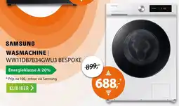 Expert Samsung wasmachine | WW11DB7B34GWU3 bespoke aanbieding