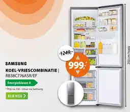 Expert Samsung koel-vriescombinatie | RB38C776ASR/EF aanbieding