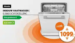 Expert Miele inbouw vaatwasser G 5663 SCVI Excellenc aanbieding