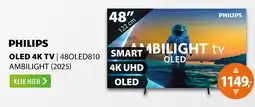 Expert Philips OLED 4K TV | 480LED810 Ambilight 2025 aanbieding