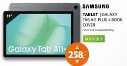 Expert Samsung tablet tab A11 plus + book cover aanbieding