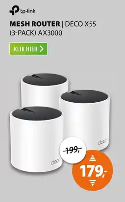 Expert Tp-link mesh router | deco X55 (3-PACK) AX3000 aanbieding