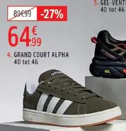 Intersport Adidas grand court alpha aanbieding