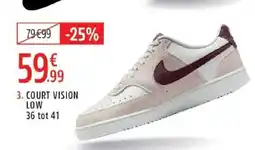Intersport Nike court vision low aanbieding