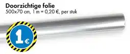 TEDi Doorzichtige folie aanbieding