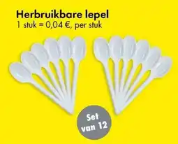 TEDi Herbruikbare lepel aanbieding