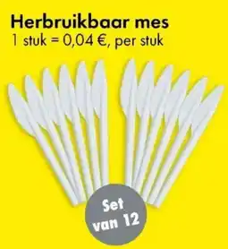 TEDi Herbruikbaar mes aanbieding