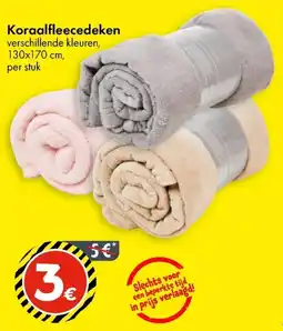 TEDi Koraalfleecedeken aanbieding