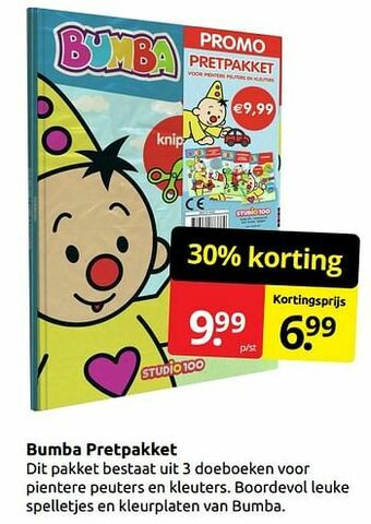 Boekenvoordeel Bumba pretpakket aanbieding