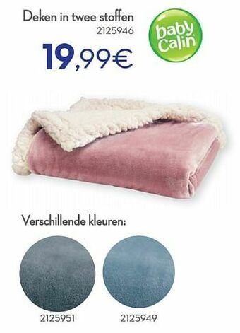 Cora Deken in twee stoffen aanbieding
