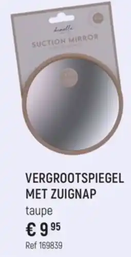 Freetime Vergrootspiegel met zuignap taupe aanbieding