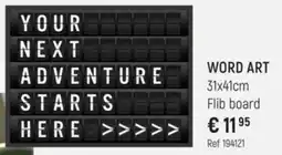 Freetime Word art aanbieding