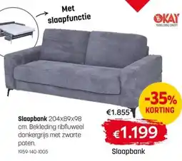 BE-Okay Slaapbank aanbieding