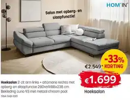 BE-Okay Hom'in hoeksalon aanbieding