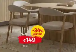 BE-Okay Stoel Stof monza 60/oiled oak poten 1432-ADDI-1001 aanbieding