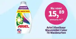 Plein.nl Ariel vloeibaar wasmiddel color aanbieding