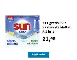 Plein.nl Sun vaatwastabletten all-in-1 aanbieding