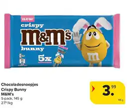 Carrefour Chocoladesnoepjes Crispy Bunny M&M’s aanbieding