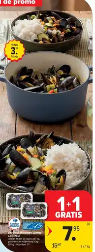 Carrefour Zeeuwse mosselen Jumbo Carrefour aanbieding
