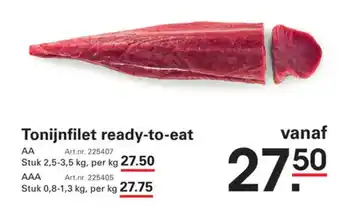 Tonijnfilet ready to eat