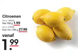 Sligro Citroenen aanbieding