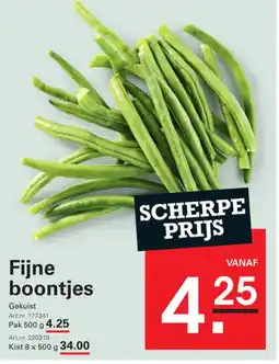 Sligro Fijne boontjes aanbieding