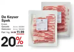 Sligro De Keyser Spek aanbieding