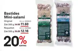 Sligro Bastides Mini salami aanbieding