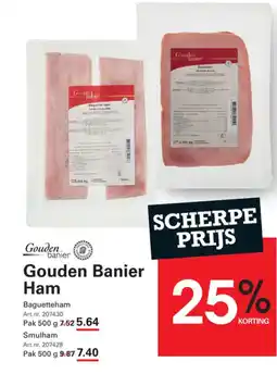 Sligro Gouden Banier Ham aanbieding